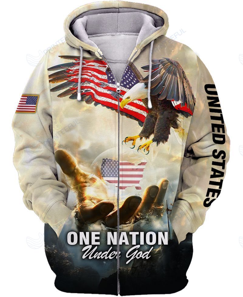One Nation Under God Jesus Christs Christians Shirts Hoodies