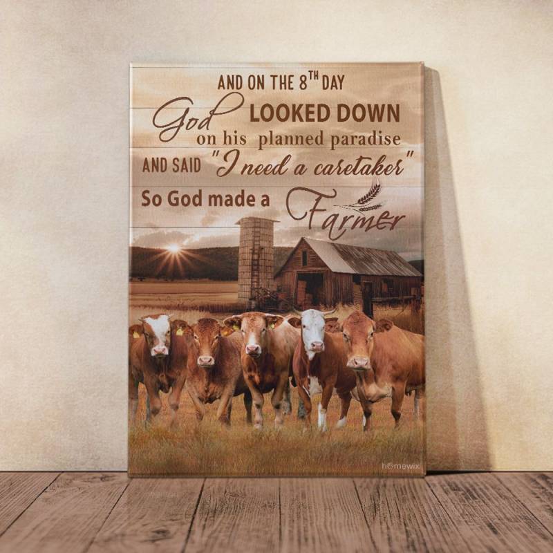 God Made A Farmer Poster Canvas 5132203067