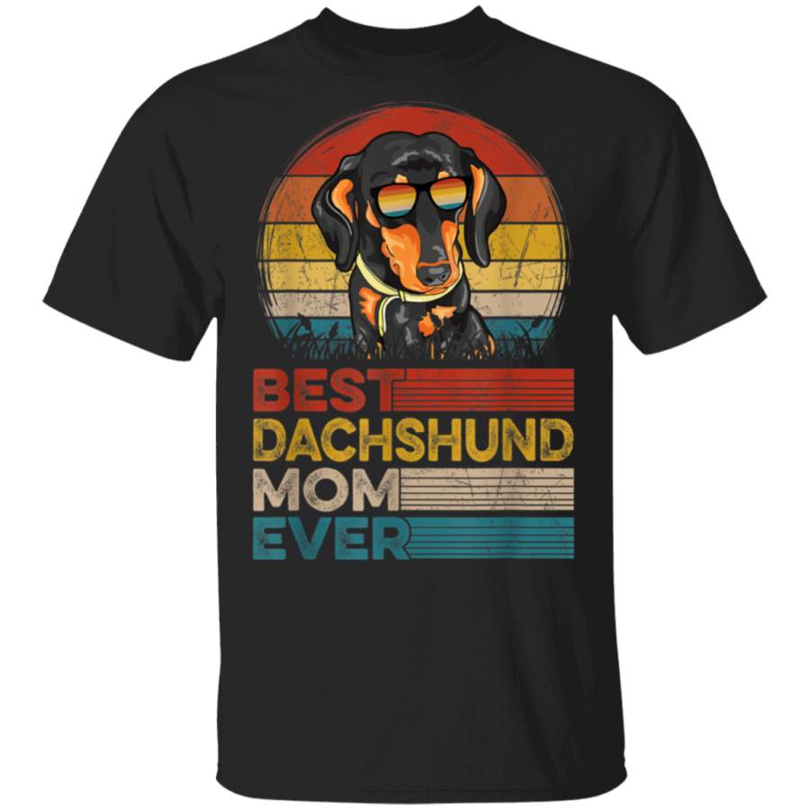 Dog Vintage Best Dachshund Mom Ever Gifts Lover TShirt