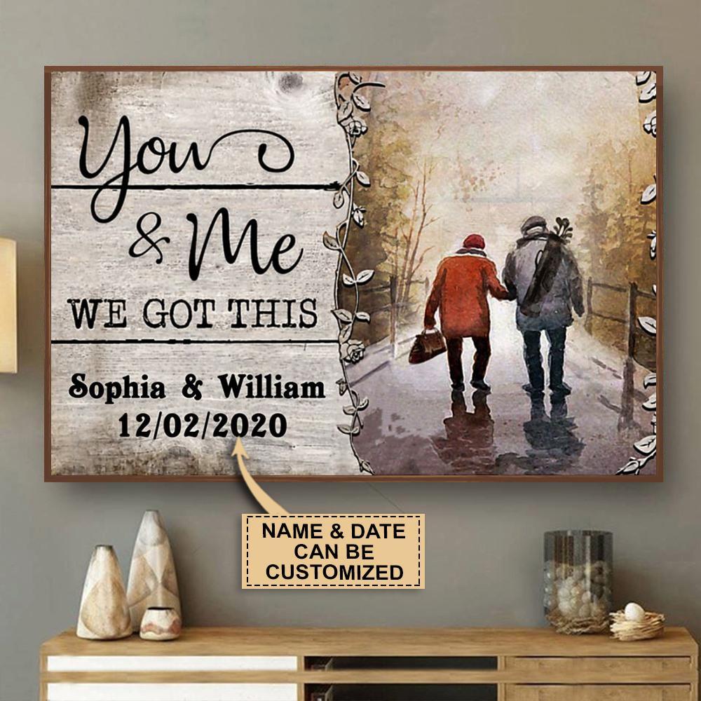 Aeticon Gifts Personalized Golf You And Me We Got This Canvas Mom Dad Gift Home Decor