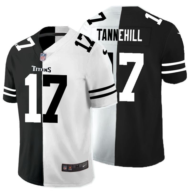 Tennessee Titans Ryan Tannehill #17 NFL 2020 Black And White Jersey