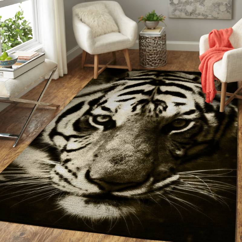 Tiger Glance – Animals Area Rug Carpet