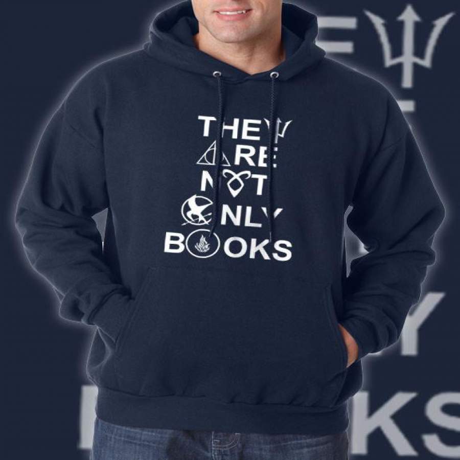 They Are Not Only Books Unisex Pullover Hoodie