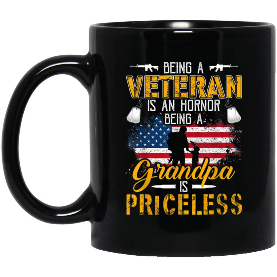 Mens Mens Veteran Grandpa Shirt Gift for Grandfather Mug Mug