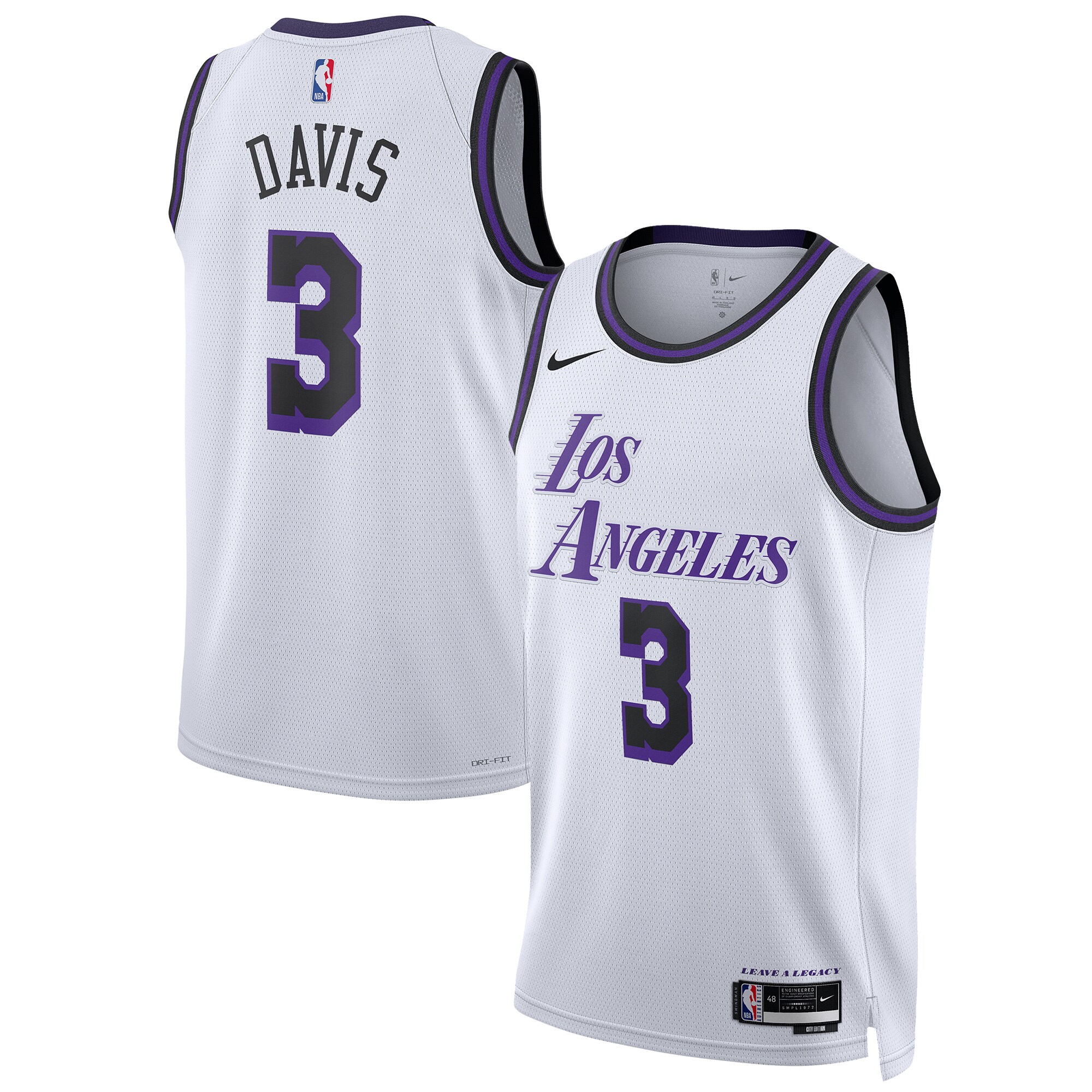 Anthony Davis Los Angeles Lakers Unisex 2022/23 Swingman Jersey – City Edition – White