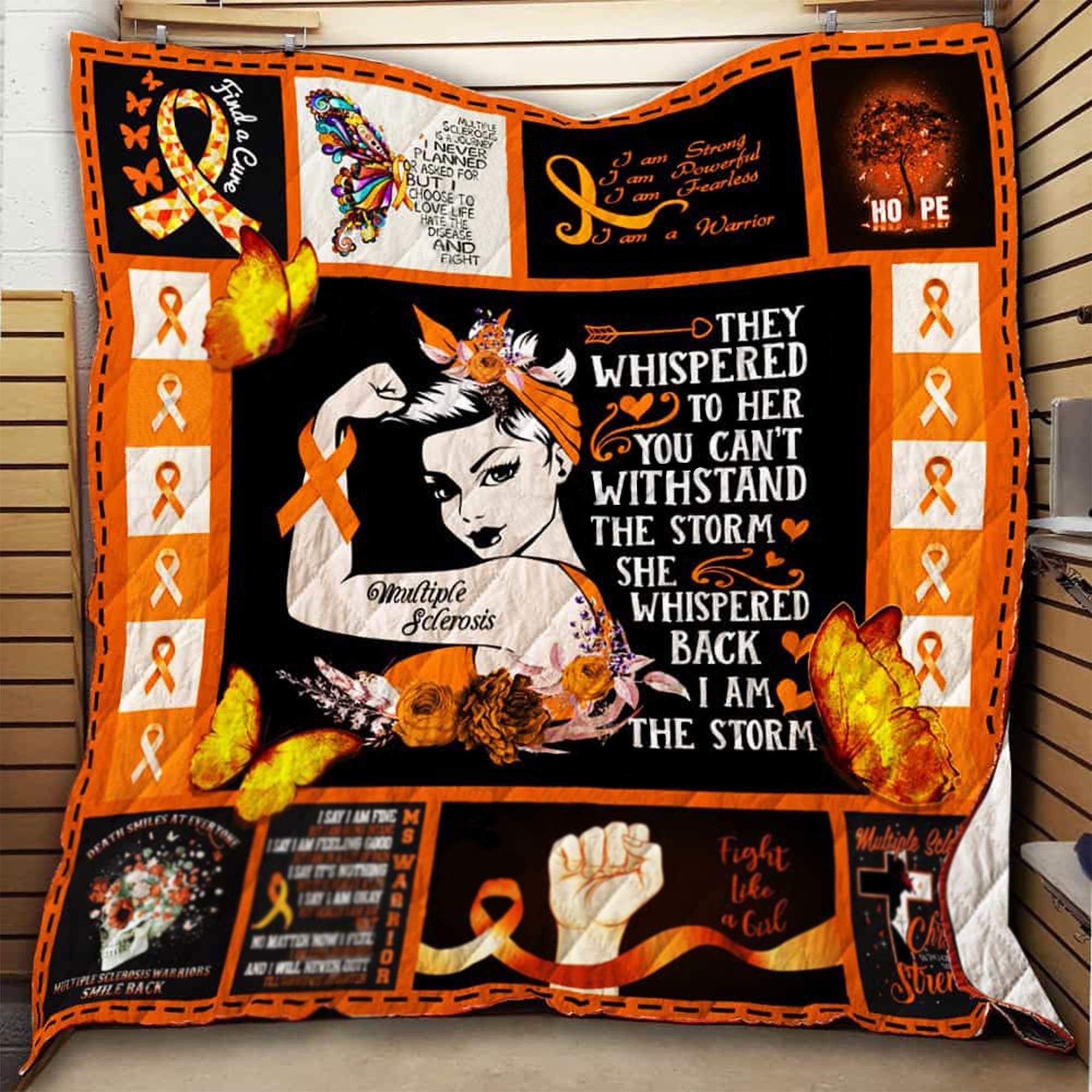 Multiple Sclerosis Awareness Blanket, Multiple Sclerosis Fighter Sothwarm