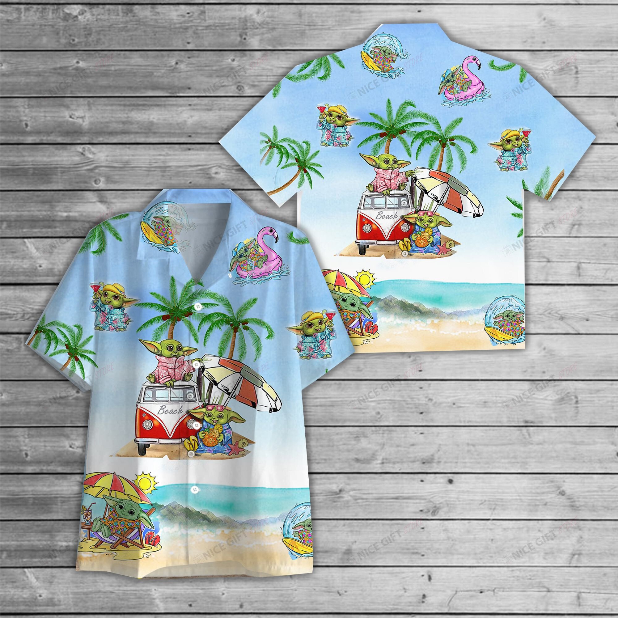 Grogu Hawaiian 3D Shirt 3Hs-J3G7