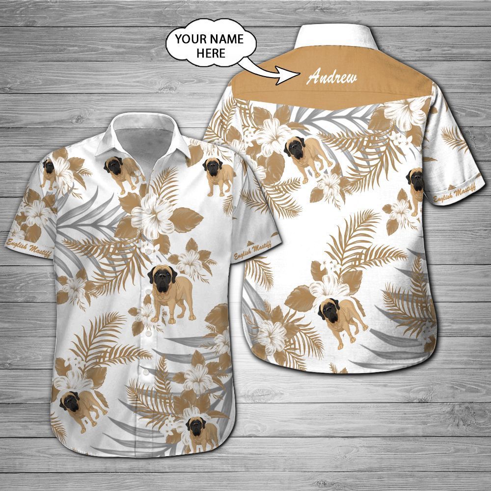 English Mastiff Custom Name Hawaii Shirt 201 Ha101907