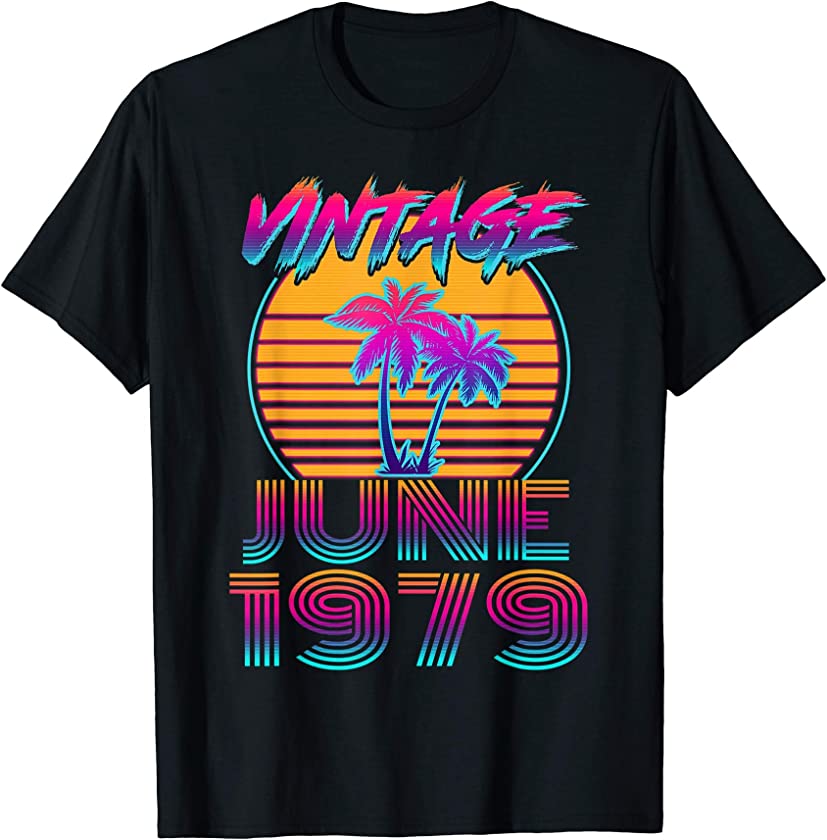 Vintage June 1979 Shirt Retro 42nd Birthday Gifts T-Shirt