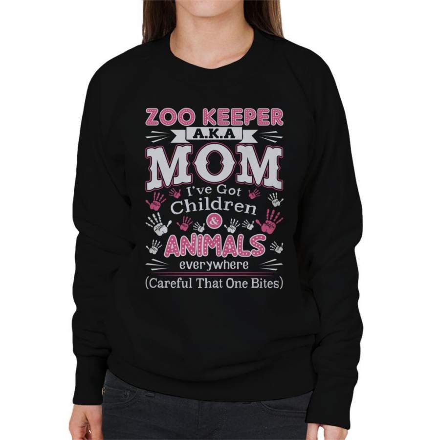 Zoo Keeper Mom Children Animals Everywhere Women’s Sweatshirt