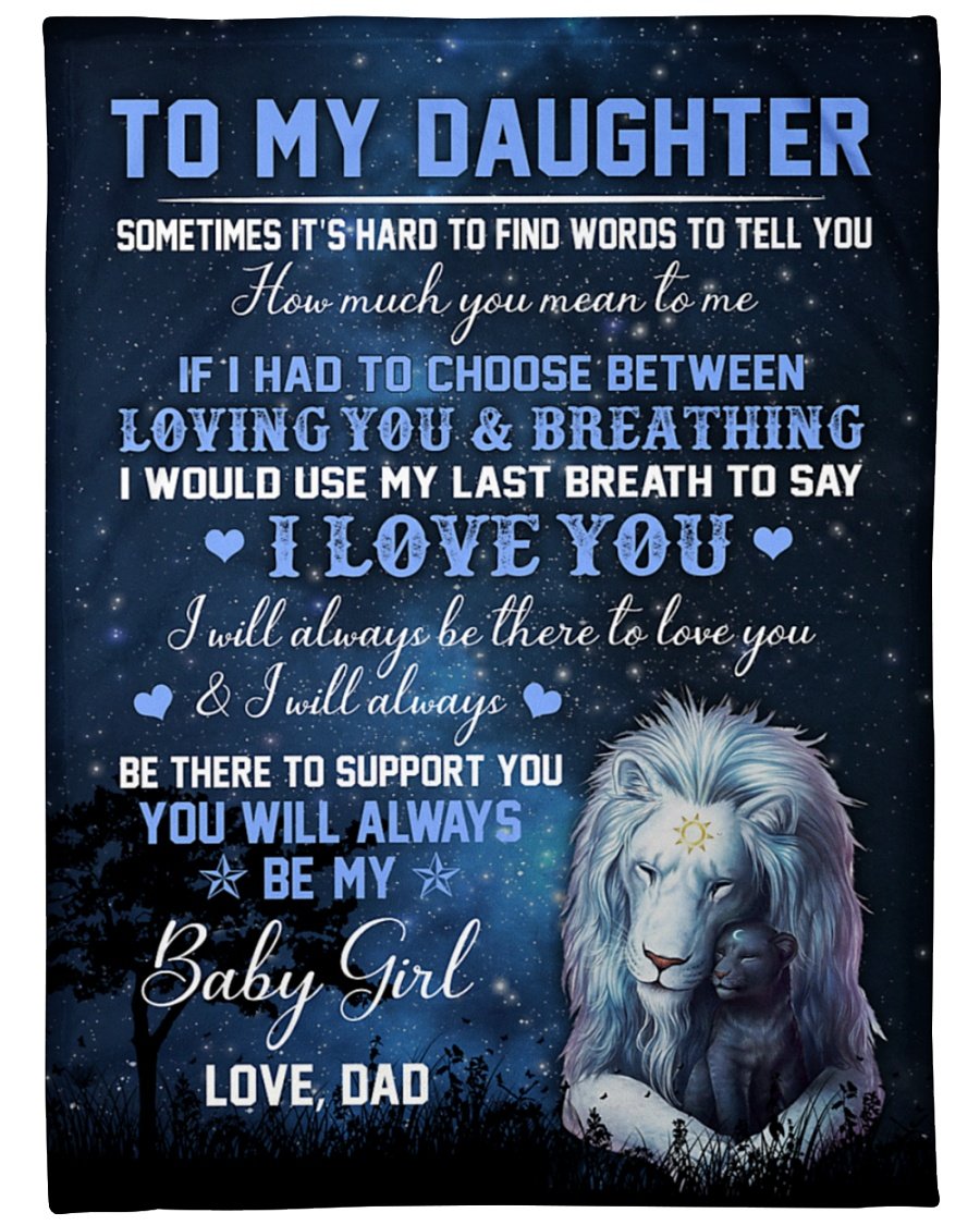 To My Daughter How Much You Mean To Be Blanket Birthday Gift Family Gift Gift For Daughter Gift From Dad To Daughter Home Decor Bedding Couch Sofa Soft And Comfy Cozy