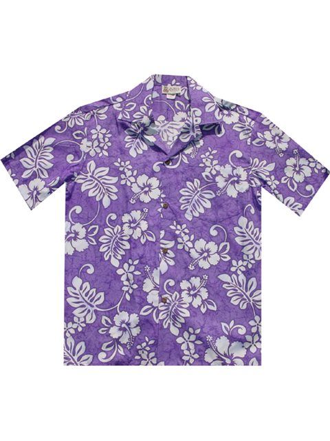 Batik Hibiscus Purple White Amazing Design Hawaiian Shirt Dhc1806980