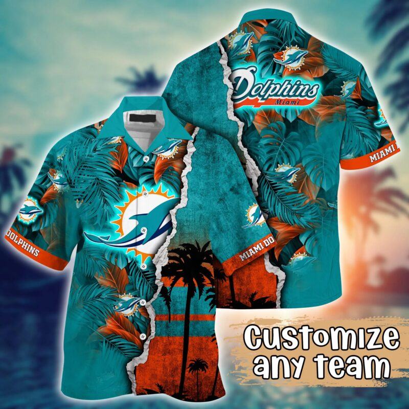 Miami Dolphins Nfl Flower Hawaii Shirt  Custom Summer Football