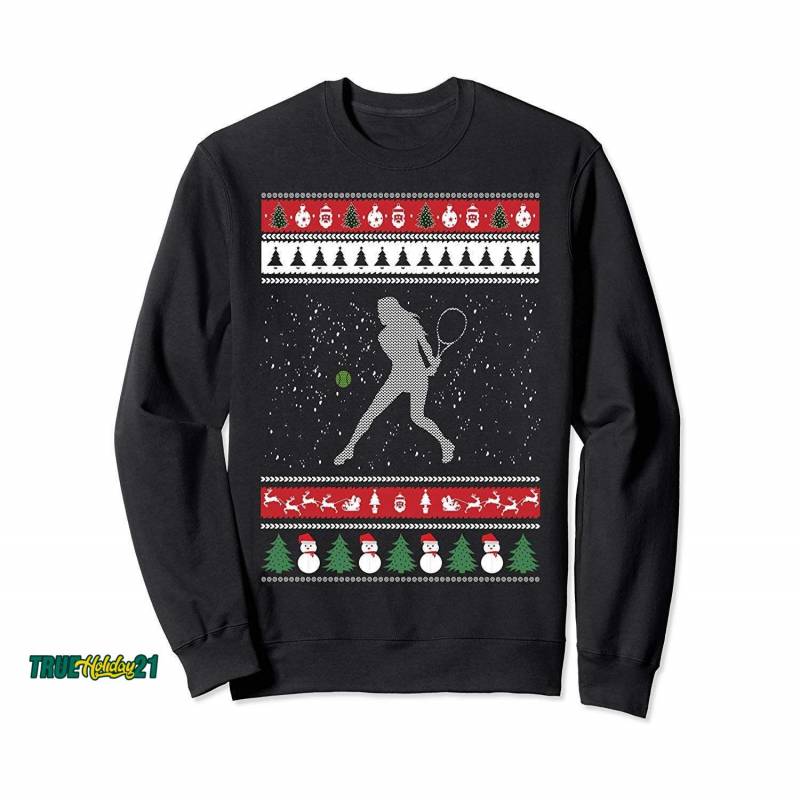 Best Tennis Player Ugly Christmas Sweatshirts