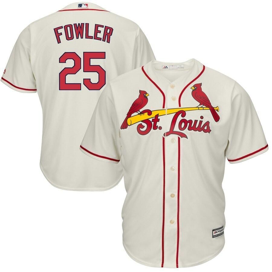 Dexter Fowler St. Louis Cardinals Majestic Alternate Cool Base Cream 3D Jersey