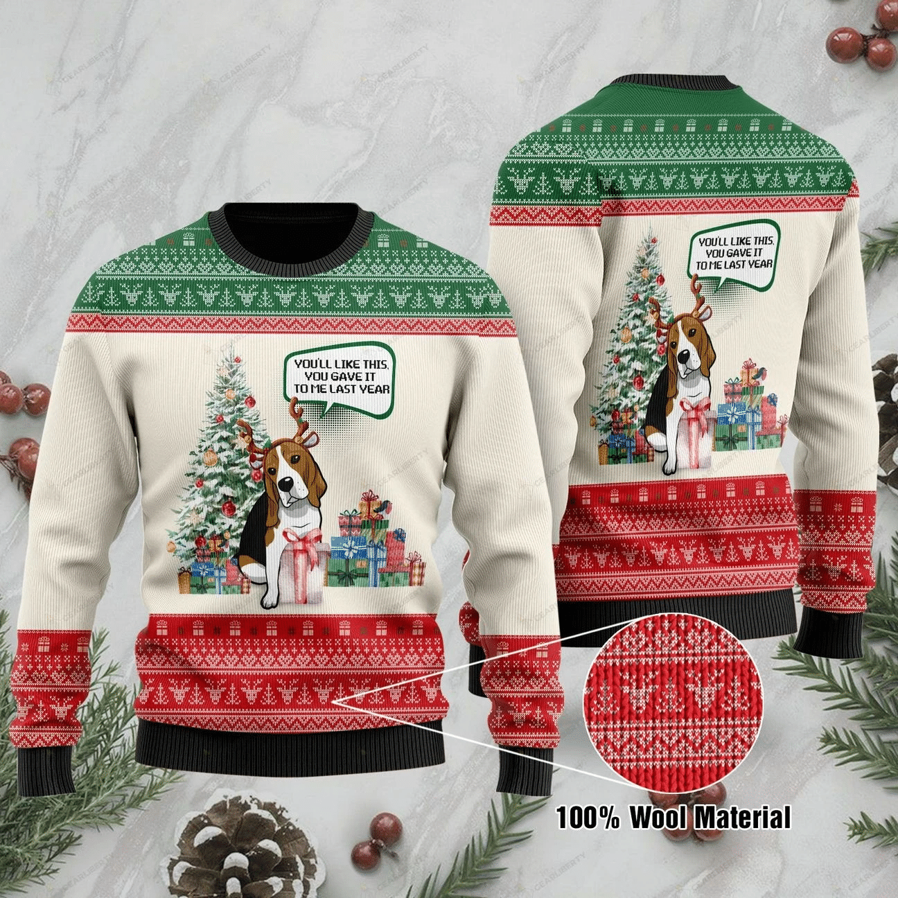 You’Ll Like This You Gave It To Me Last Year Ugly Christmas Sweater 2023 | For Men & Women | Adult |Us1260