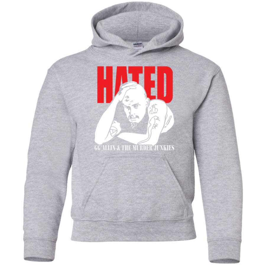 AGR Hated GG Allin Youth Pullover Hoodie