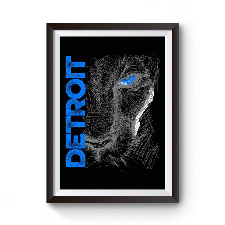 Detroit Lion Llc Motor City Vintage Cars Michigan Poster