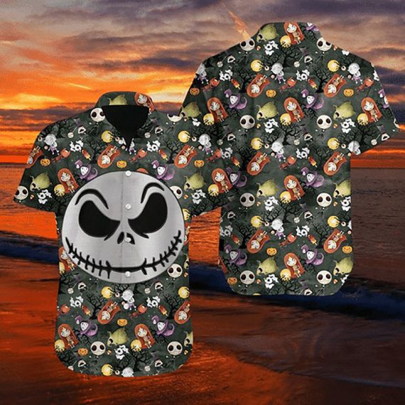 Jack Skellington Hawaiian Shirt Aloha Beach Holiday Casual Ha37867