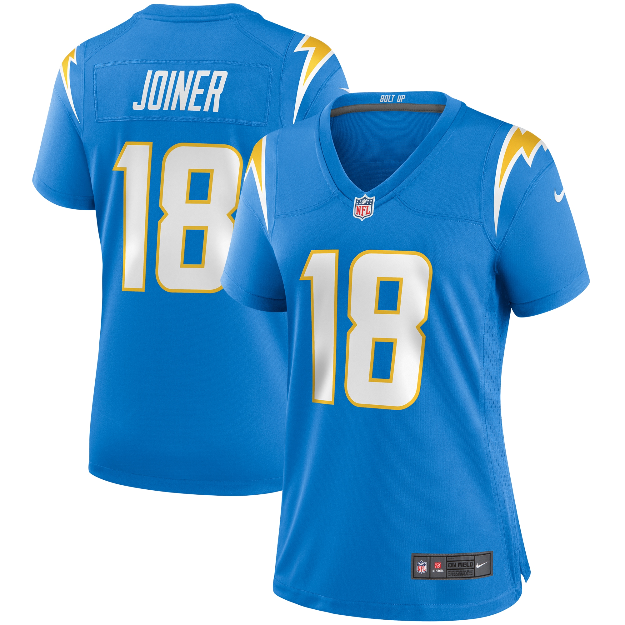 Charlie Joiner Los Angeles Chargers Women's Game Retired Player Jersey – Powder Blue