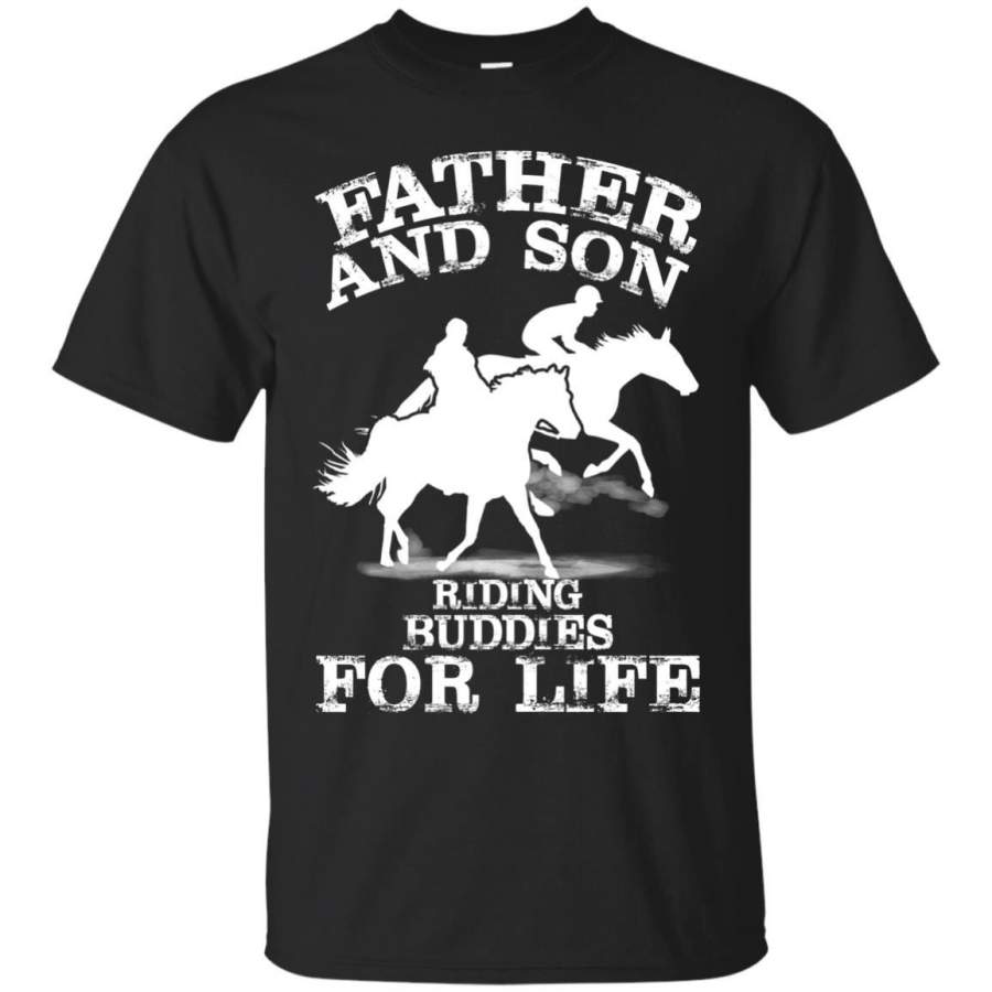 AGR Father’s Day Horse T-shirts Father & Son Riding Buddies For Life Shirts Hoodies Sweatshirts