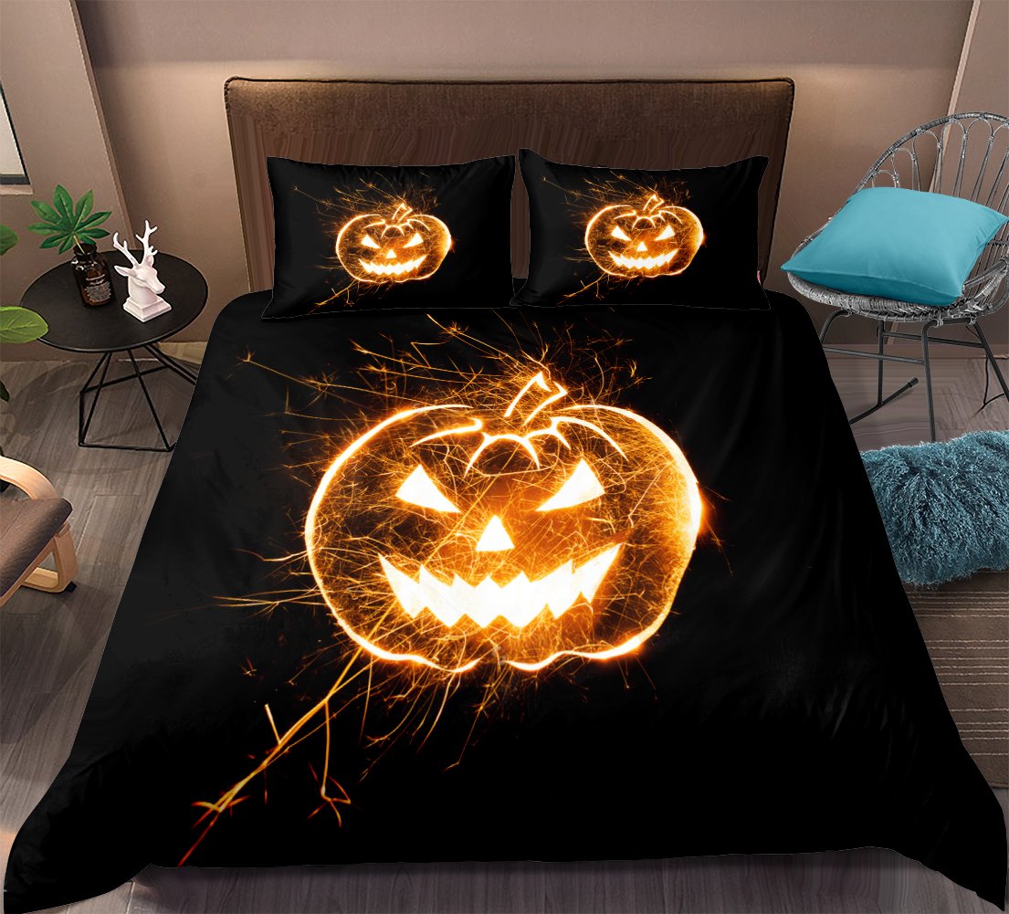 3D Printed Jack O Lantern Halloween Bedding