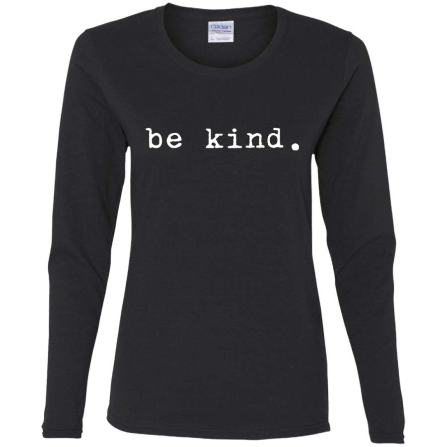 AGR Be kind Ladies’ Cotton LS T-Shirt