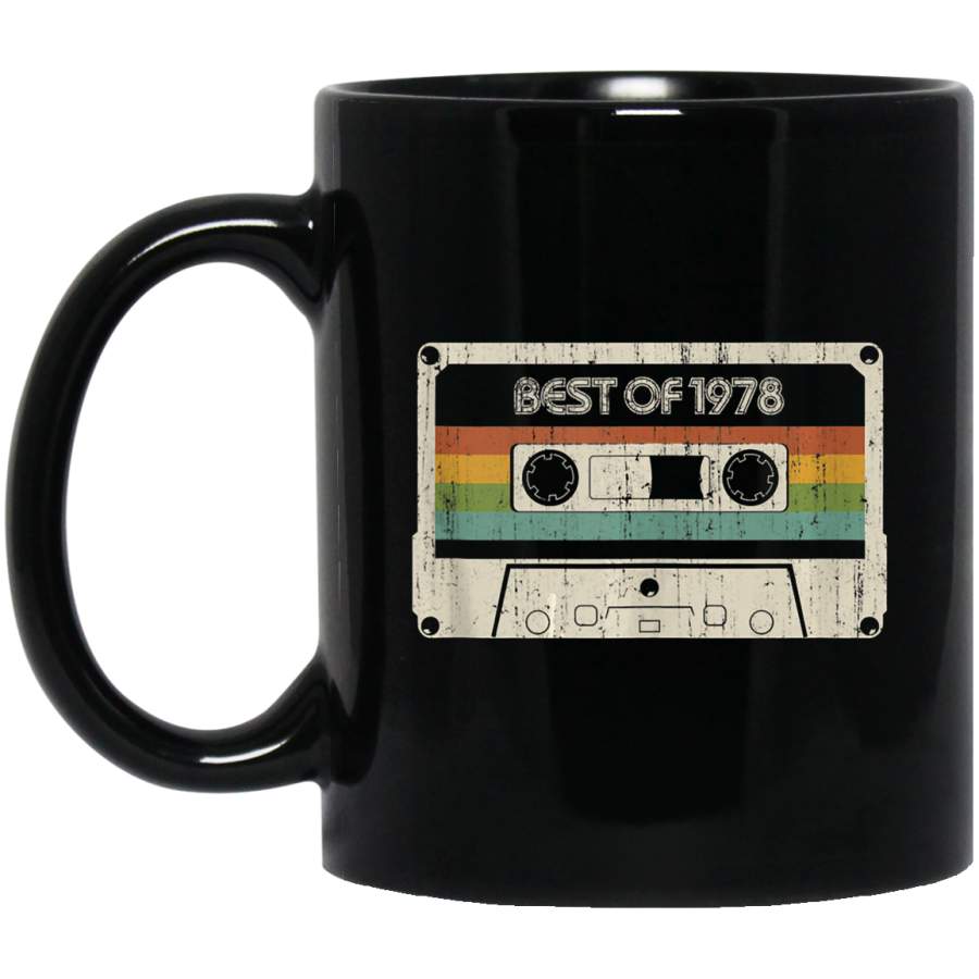 Vintage Best of 1978 41st Birthday Cassette Coffee Mug