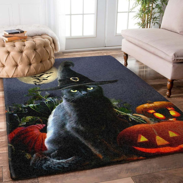 Halloween Black Cat Dhckl1010 Rug