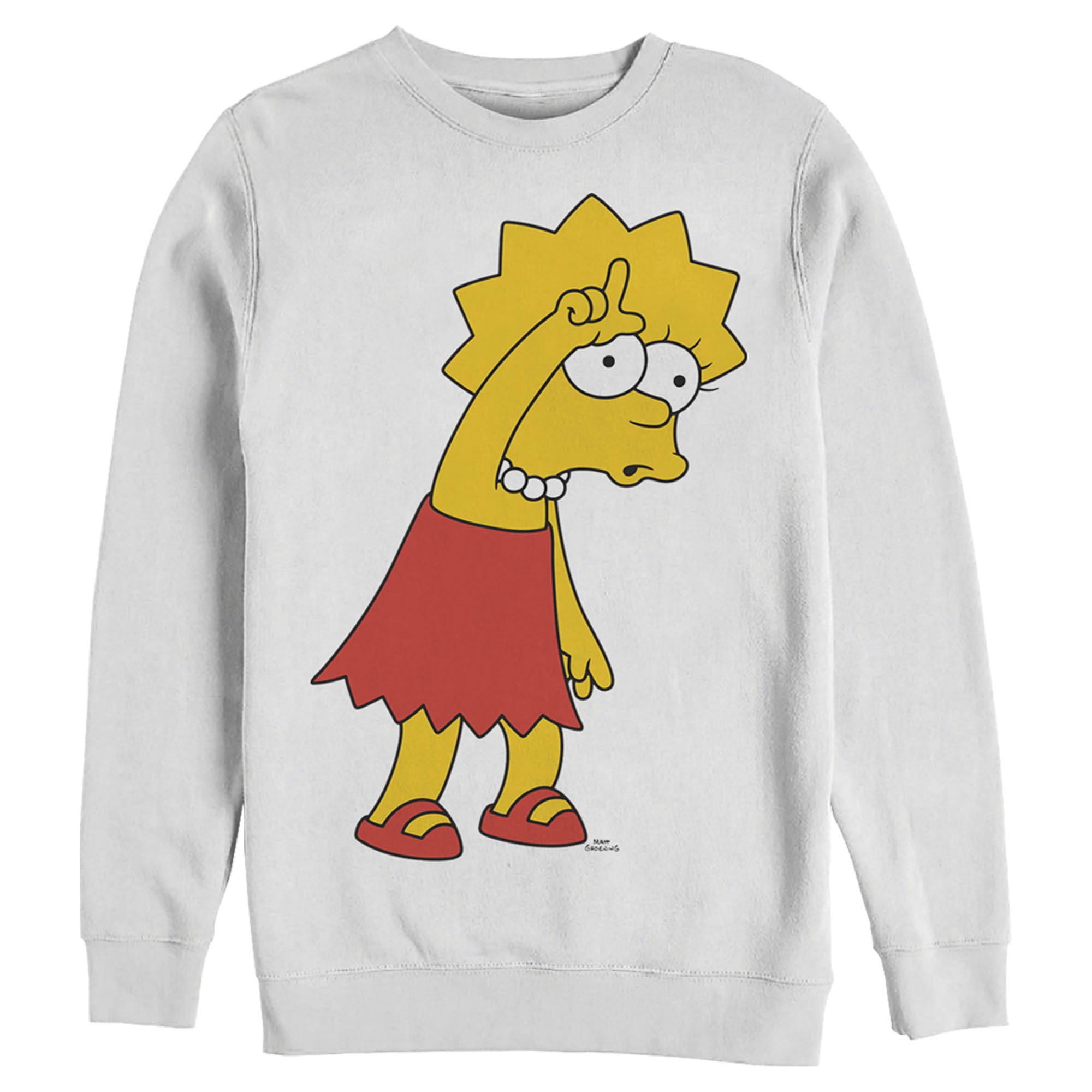 The Simpsons Men’S Lisa Loser  Sweatshirt