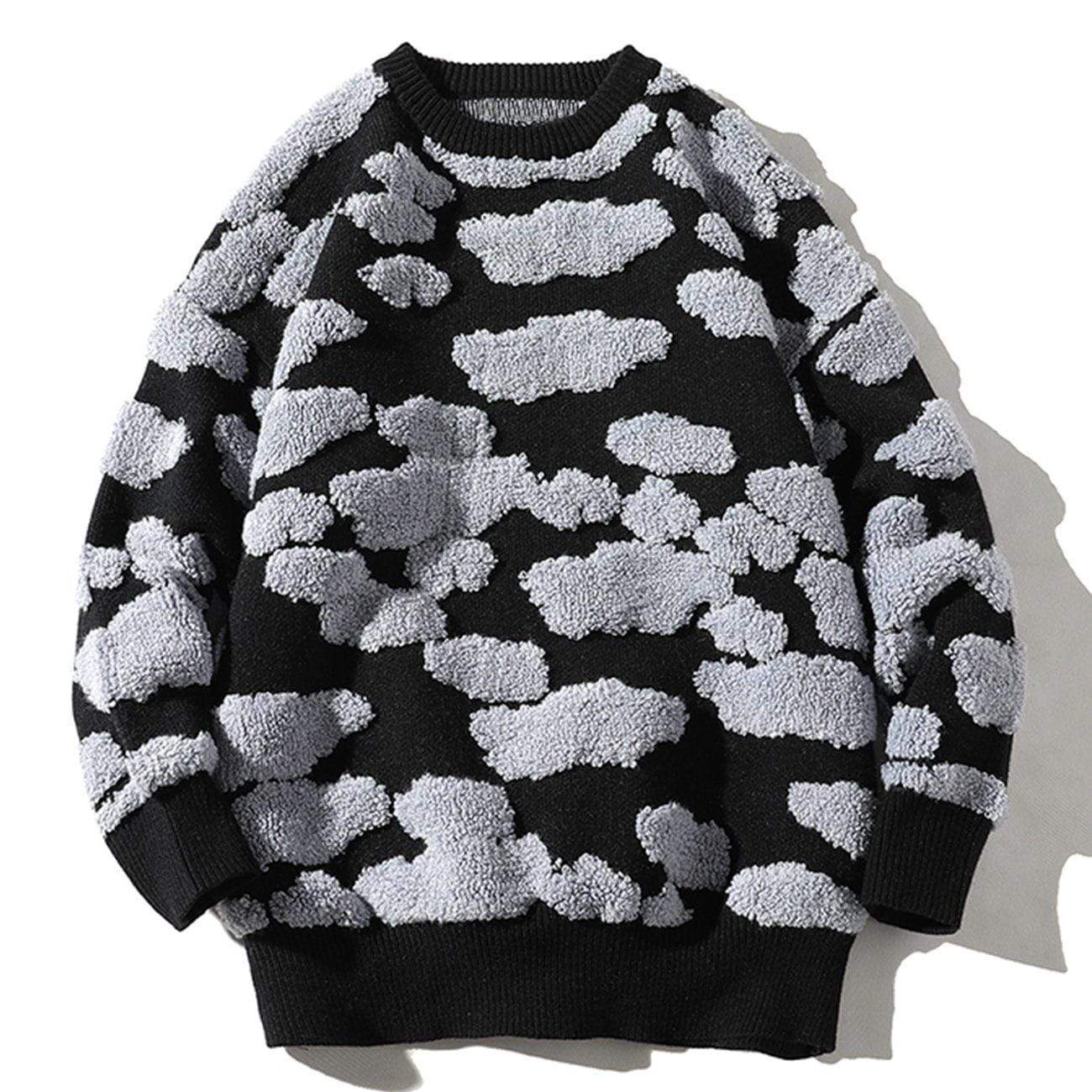 Talishko™ – Cloud Three-Dimensional Relief Pattern Sweater