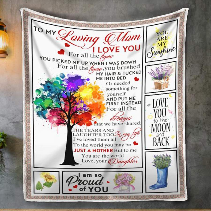 You Are My Sunshine Mom Blanket From Daughter Gsge