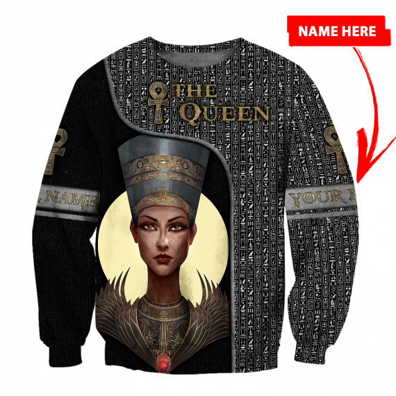 Personalized Name The Queen Ancient Egypt All Over Print Unisex Sweatshirt