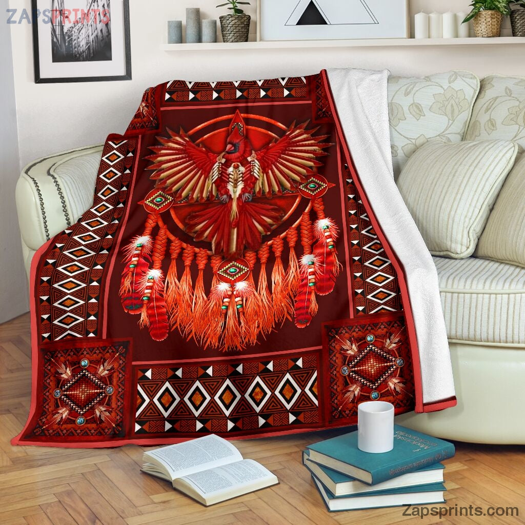 Cadinal Native American Dreamcatcher Blanket – Cool Gift Ideas