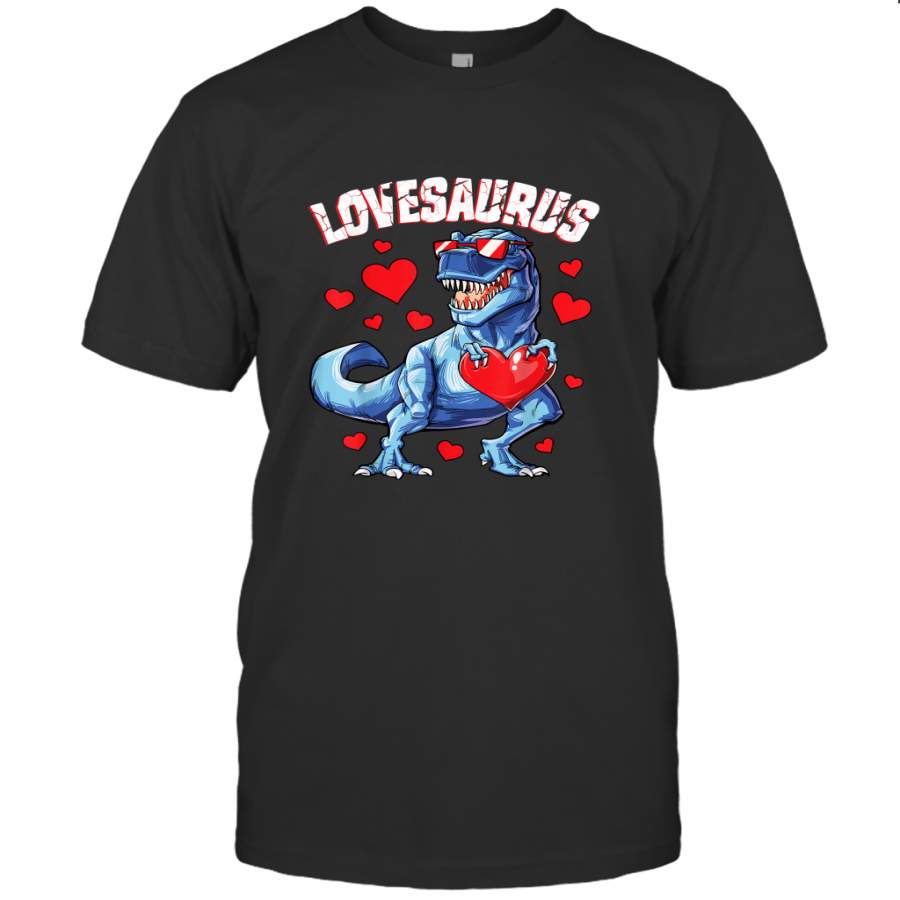 Valentines Day Dinosaur Lovesaurus T Rex Gifts Boys Kids Men T shirt