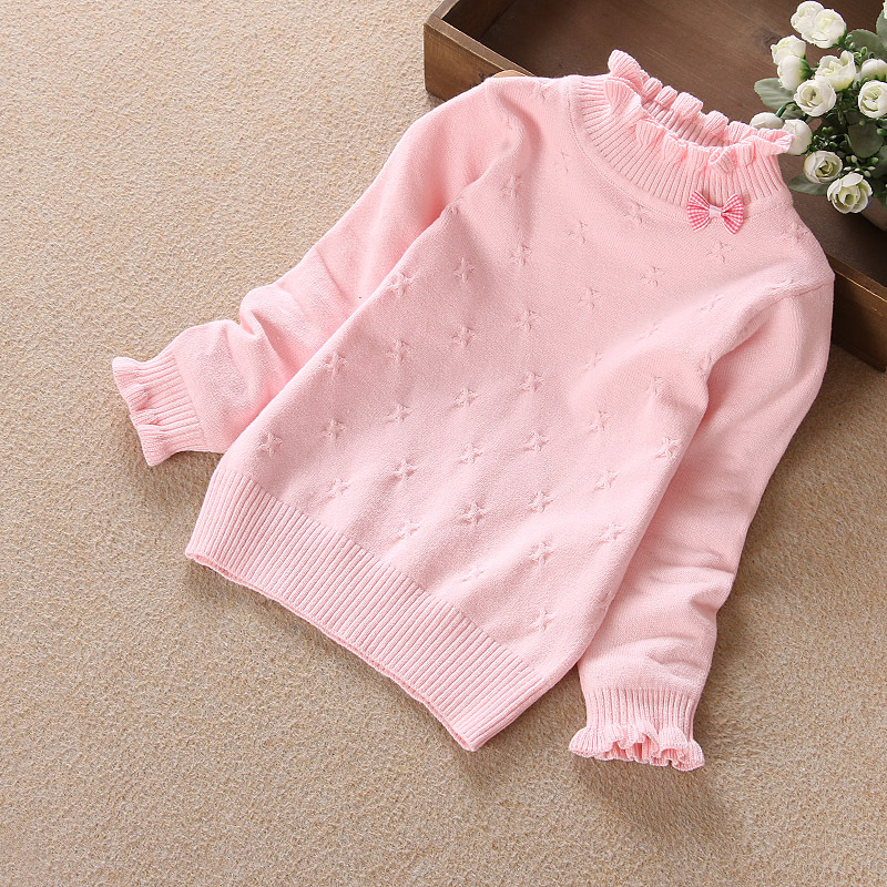 2022 New Autumn And Winter Girls’ Sweaters Cotton Fashion Children Clothing Children Cotton Sweaters 2-14years Child alx