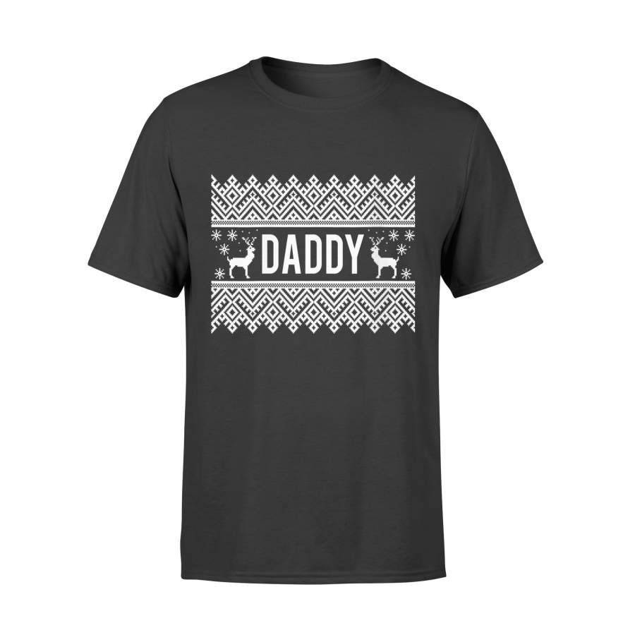 Womens Ugly Christmas Daddy Family Gifts V-Neck T-Shirt – Standard T-shirt