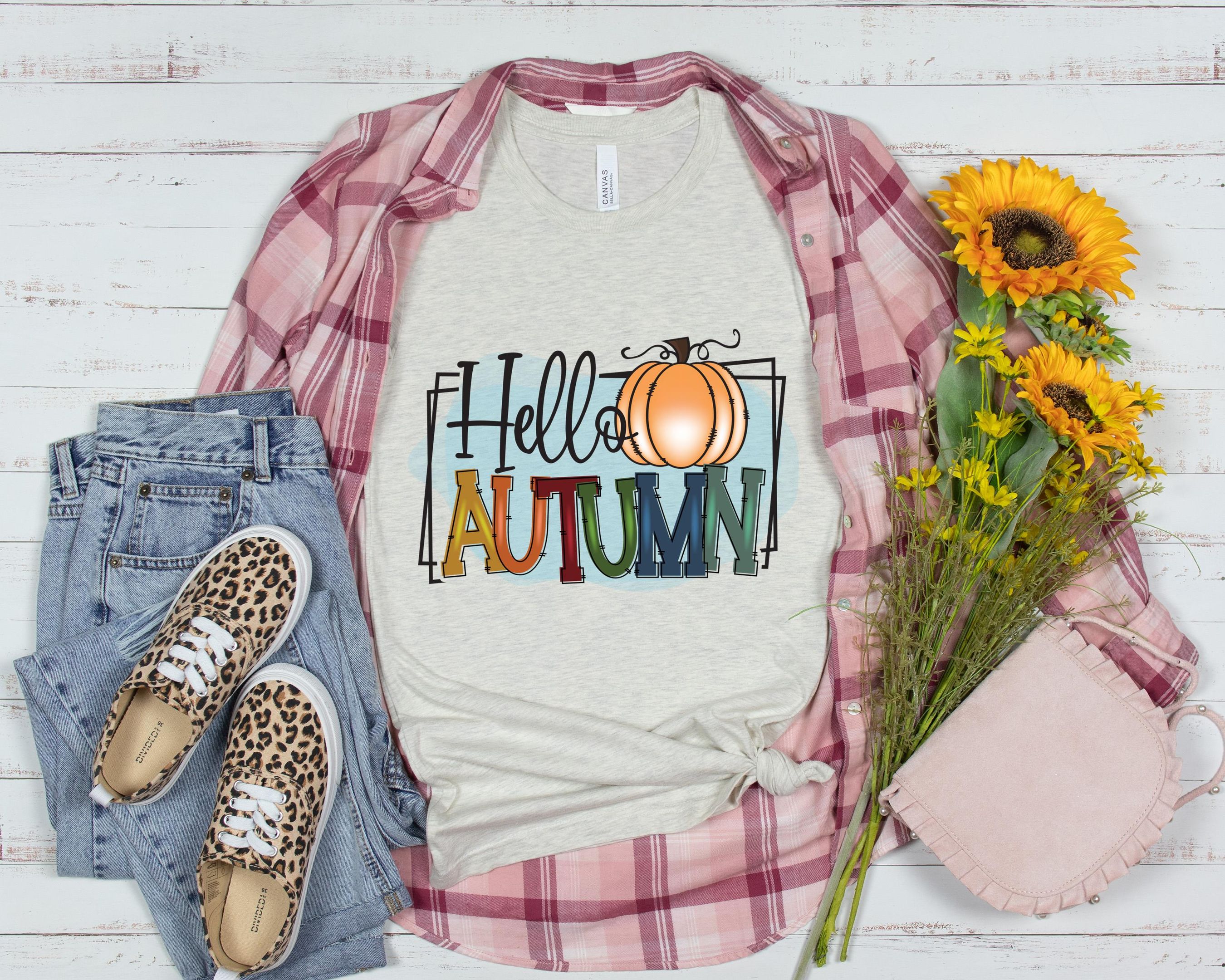 Hallo Autumn Shirt, Fall Season Shirt, Autumn Shirt, Happy Mid Shirt, For Autumn Shirt, Pumpkin Season Shirt