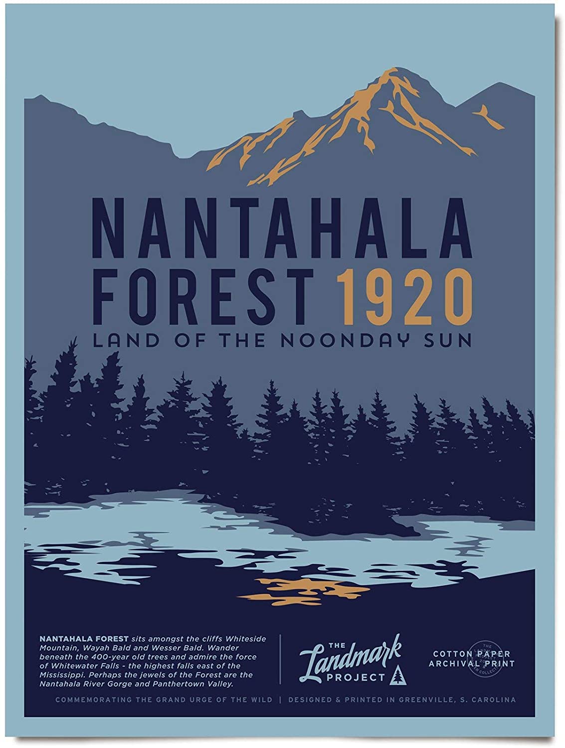 Travel Nantahala National Forest Visit To North Carolina Poster Art Print      Home Decor Gift For Men Women Family Friend On Birthday Xmas