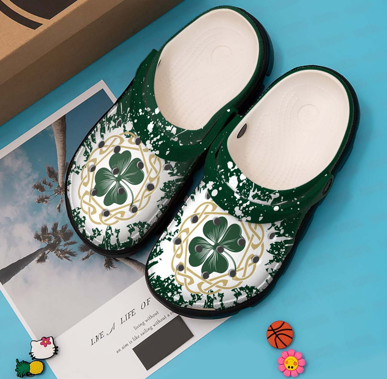 Irish Personalized Clog, Custom Name, Text, Color, Number Fashion Style For Women, Men, Kid, Print 3D Lucky Irish