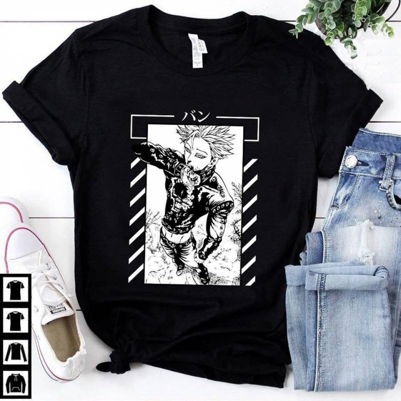 Crushtee Ban T Shirt, The Seven Deadly Sins T Shirt,Nanatsu no Taizai, Anime Shirt, Anime T Shirt, Manga Shirt, Anime Aesthetic, Sin of Greed, Unisex