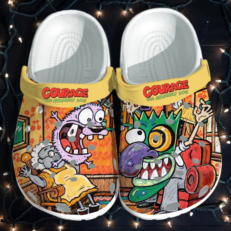 Courage the Cowardly Dog Crocs Clog Shoes