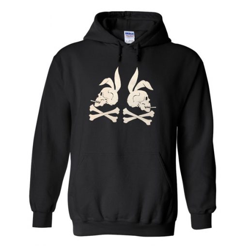 Smoking Rabbit Skulls Hoodie