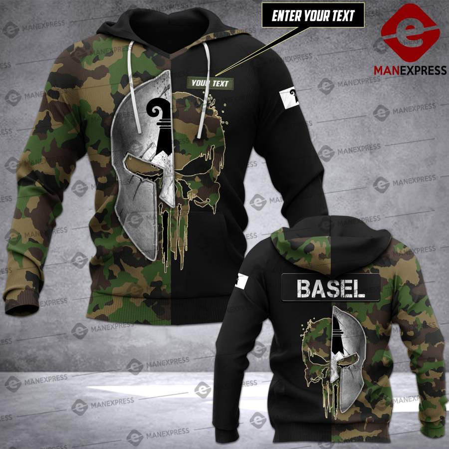 Spt Basel-Swiss camo army personalized 3d Printed HOODIE NQA