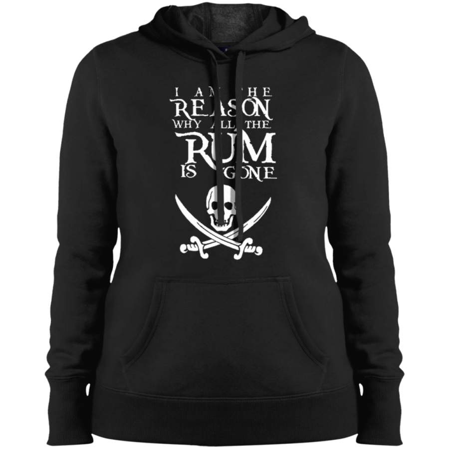 AGR I Am The Reason All The Rum Is Gone Ladies’ Pullover Hooded Sweatshirt