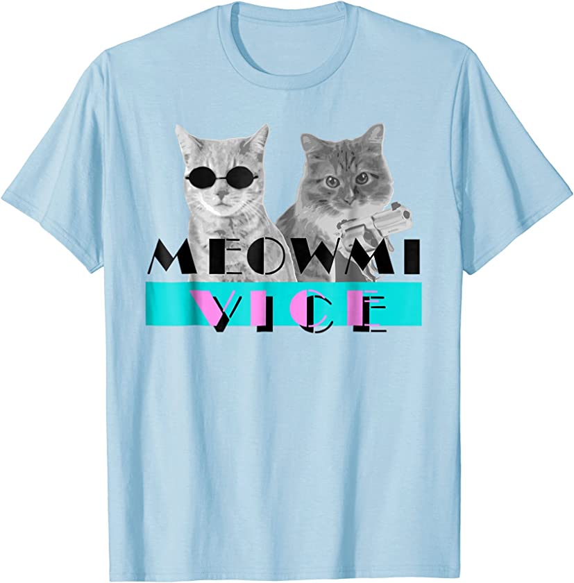 Kitten Meowmi Vice 80s Miami Funny T Shirt – Cat Lovers Gift