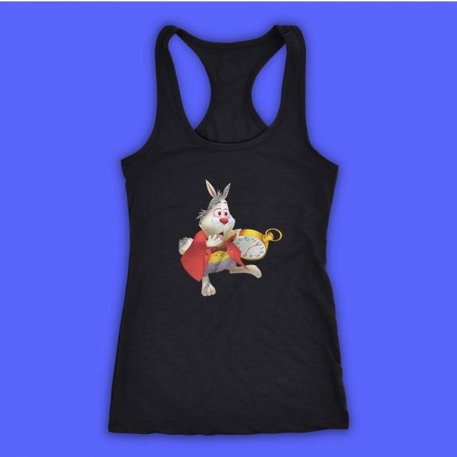 Alice In Wonderland White Rabbit Khrec Women’S Tank Top Racerback