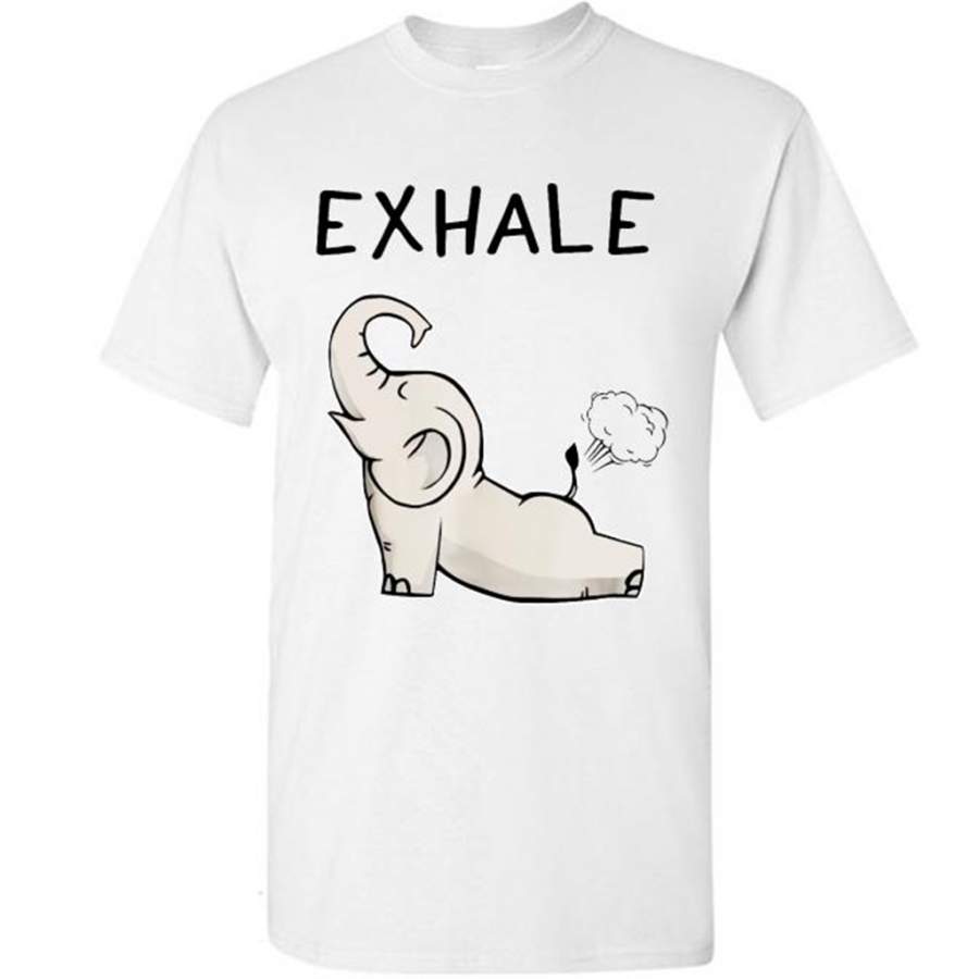 Yoga Elephant Exhale – Gildan Short Sleeve Shirt