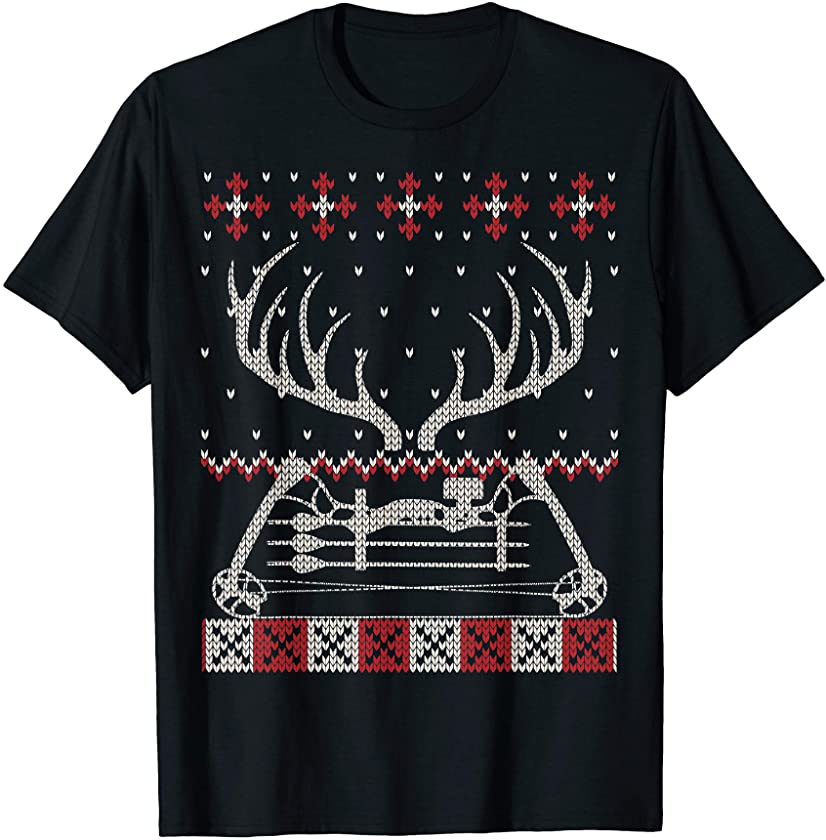 Bow Hunter Ugly Christmas Sweater Archery Deer Hunting T-Shirt