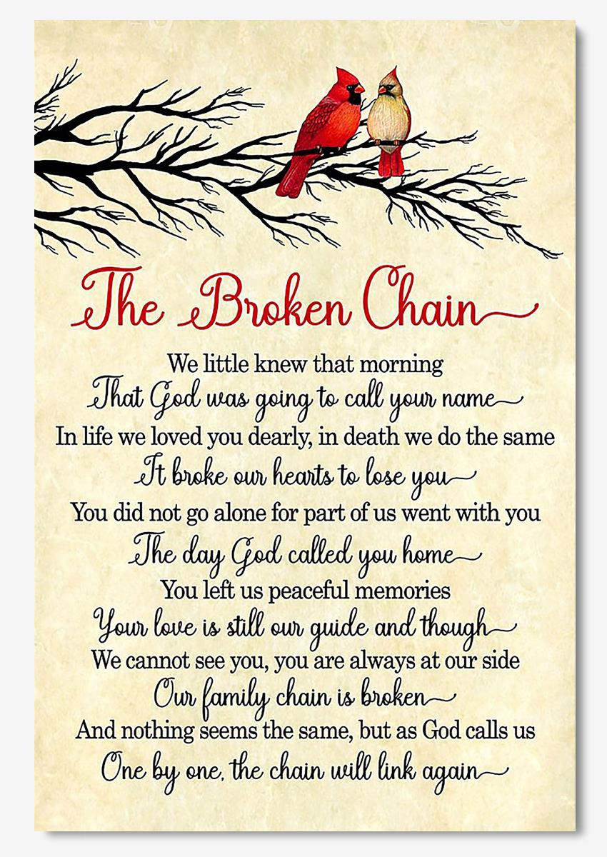 The Broken Chain Quote Wall Art For Family Christian Home Decor Poster